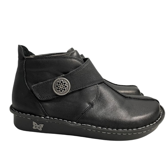 Alegria Leather Ankle Boots - Caiti black CAT- 161X size 41 Us 10.5 -11 - Picture 1 of 13